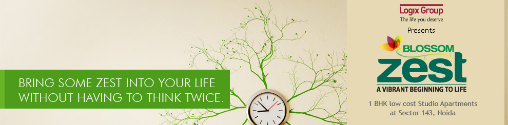 Logix group present logix blossom zest. Logix blossom zest is a studio apartment.  Logix studio apartment consists of 1 bedroom apartment and 2 bedroom apartments. This is noida best studio apartments for everyone it is low cost apartment in noida. Logix zest flats located in noida sector 143.

Logix  zest is best  low cost studio apartment in noida for sale.  Fully furnished studio apartment with 1 bedroom , living room , kitchen and balcony.  If you looking for 1 bedroom flats ?  logix present logix  blossom zest for sale.  This is 1 bhk apartments. 